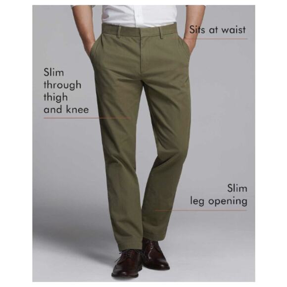 Banana Republic Men's Aiden Slim Fit Chino Pant Black Size 34x30 - Picture 11 of 11